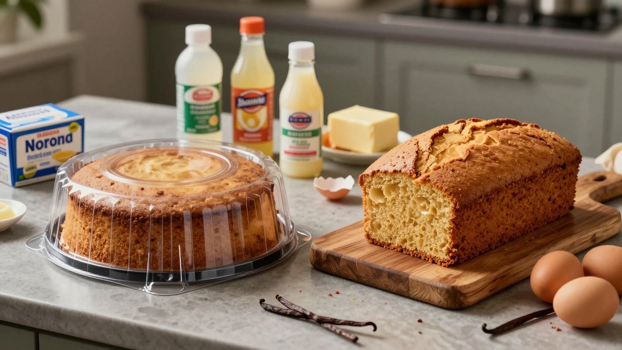 Comparison of industrial vs artisanal cake ingredients