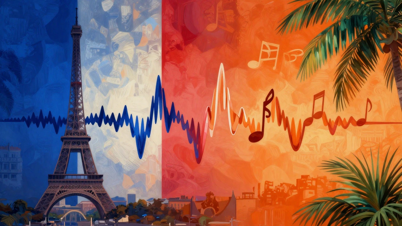 Artistic illustration showing the transition from French to Brazilian styles